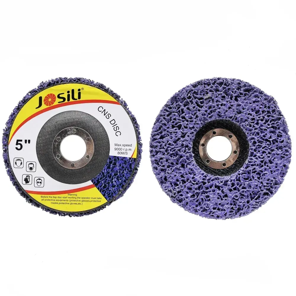 Диски коралловые шлифовальные Josili очень грубые 3 шт. 125мм, зачистные круги для УШМ/болгарки