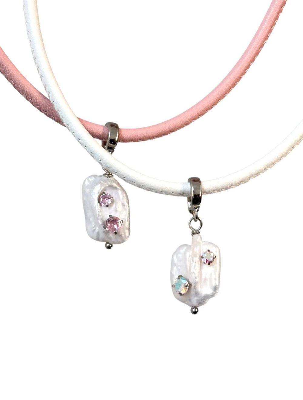NNEO PEARLLY Кулон кристальный блик на шнурке