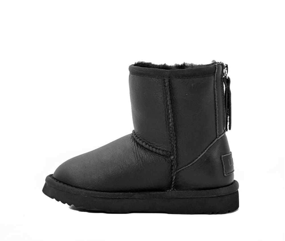 Ugg Kids Metallic Zip "Black”