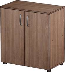 Стеллаж низкий закрытый Стандарт-Pro ясень шимо темный