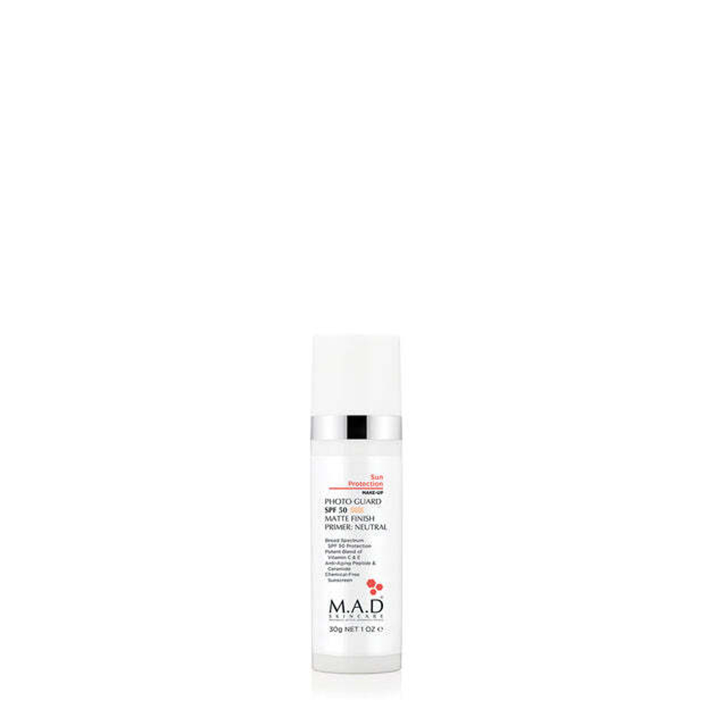 M.A.D SOLAR PROTECTION PHOTO GUARD SPF 50 MATTE FINISH PRIMER: НЕЙТРАЛЬНЫЙ 30ml