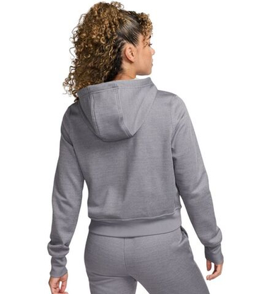 Женская Кофта теннисная Nike Therma-Fit One Full-Zip - carbon heather