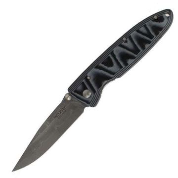 Складной нож Mcusta Damascus Basic Folder MC-0010D c клинком из стали VG-10 San Mai (Laminated Stainlesss Damascus) рукоять микарта