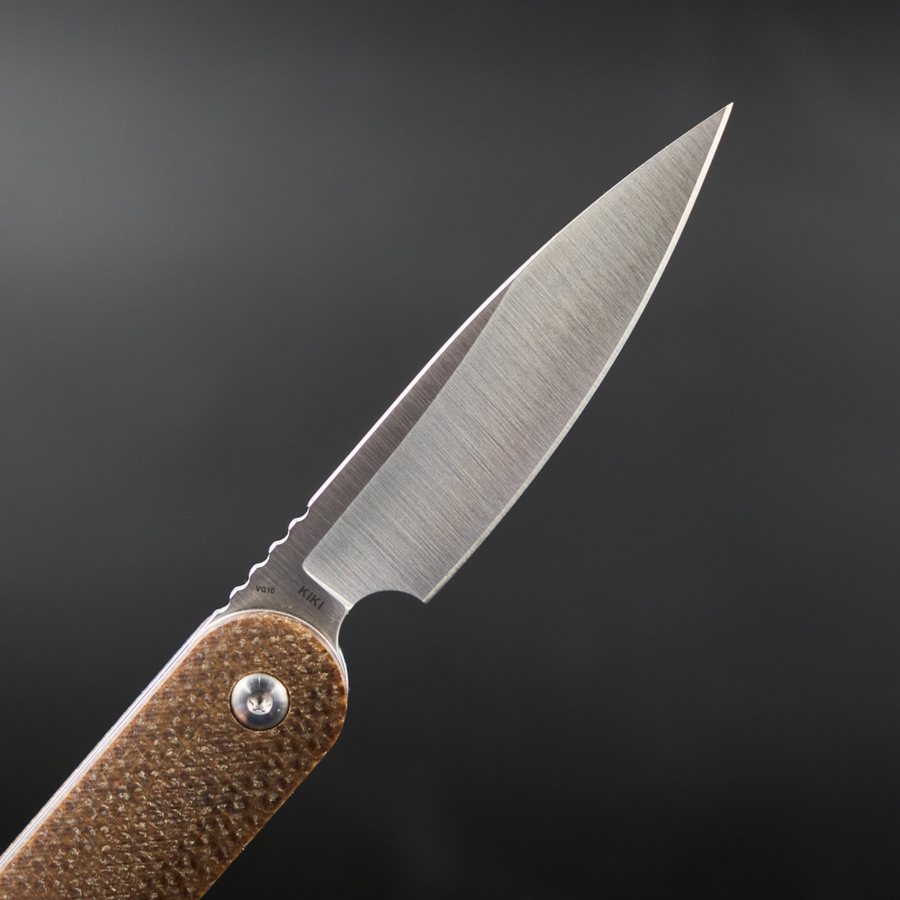 Нож складной Rapax Kiki Brown Micarta Satin