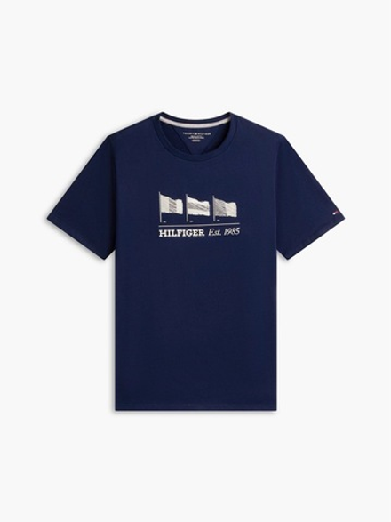 Футболка Tommy Hilfiger Multi-Flag Logo Light Navy