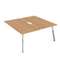 10БДКВ.278 Стол системы БЕНЧ, сдвоенный, на 2 рабочих места - конечный (1200*1435*750)