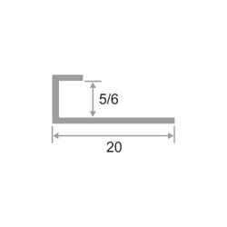 Алюминиевый профиль под стекло ПО-95 2700 мм