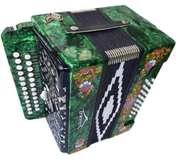 ГАРМОНЬ "ЧАЙКА-314" (S5ХL), ЦВЕТ ЗЕЛЁНЫЙ