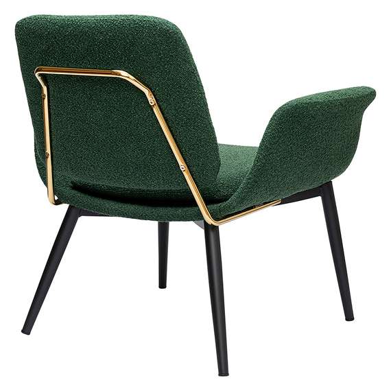 Кресло Hilde, темно-зеленое букле