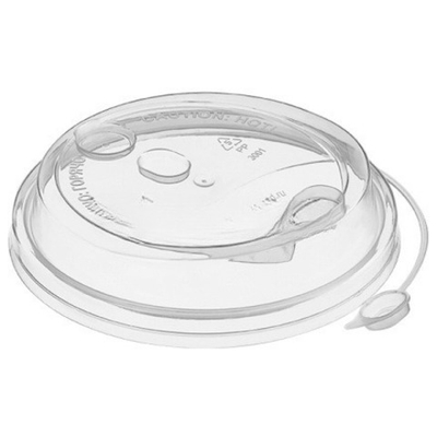 Крышка для стакана (d-90 мм) с питейником прозрачная Глянец ВЗЛП (50/1000 шт.) 3001п