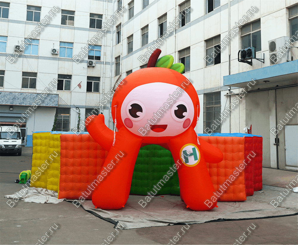 Надувной лабиринт "Ранетка", 8*8*3,6 м