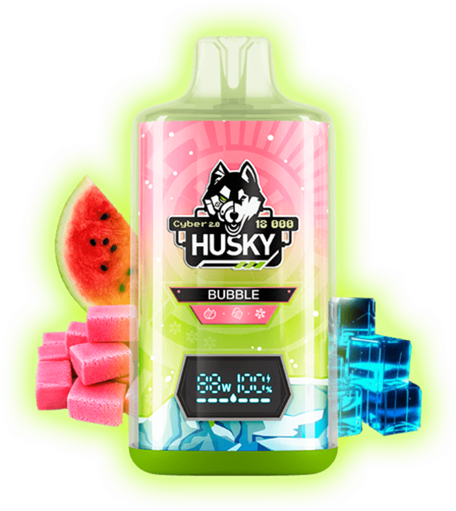 Одноразовая электронная сигарета Husky Cyber 2.0 - Bubble (18000 затяжек)
