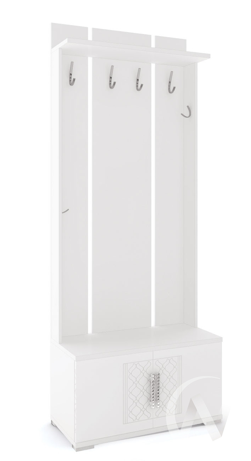 Вешалка М32 Прихожая Тиффани (белый текстурный)