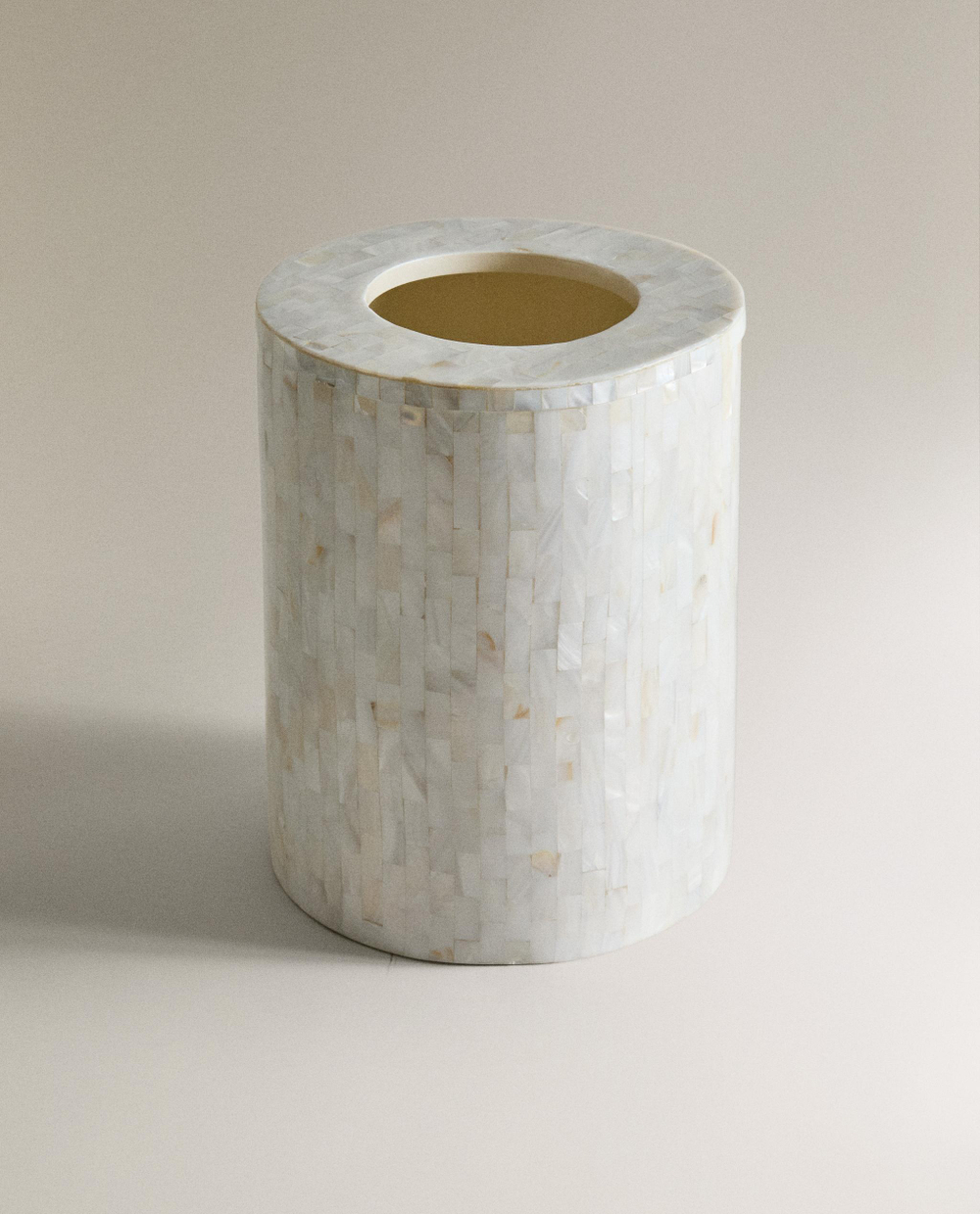 Zara Home ведро для мусора, перламутр, светло-бежевый