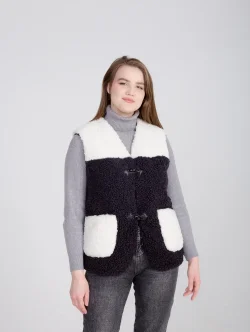 Женский жилет из овчины