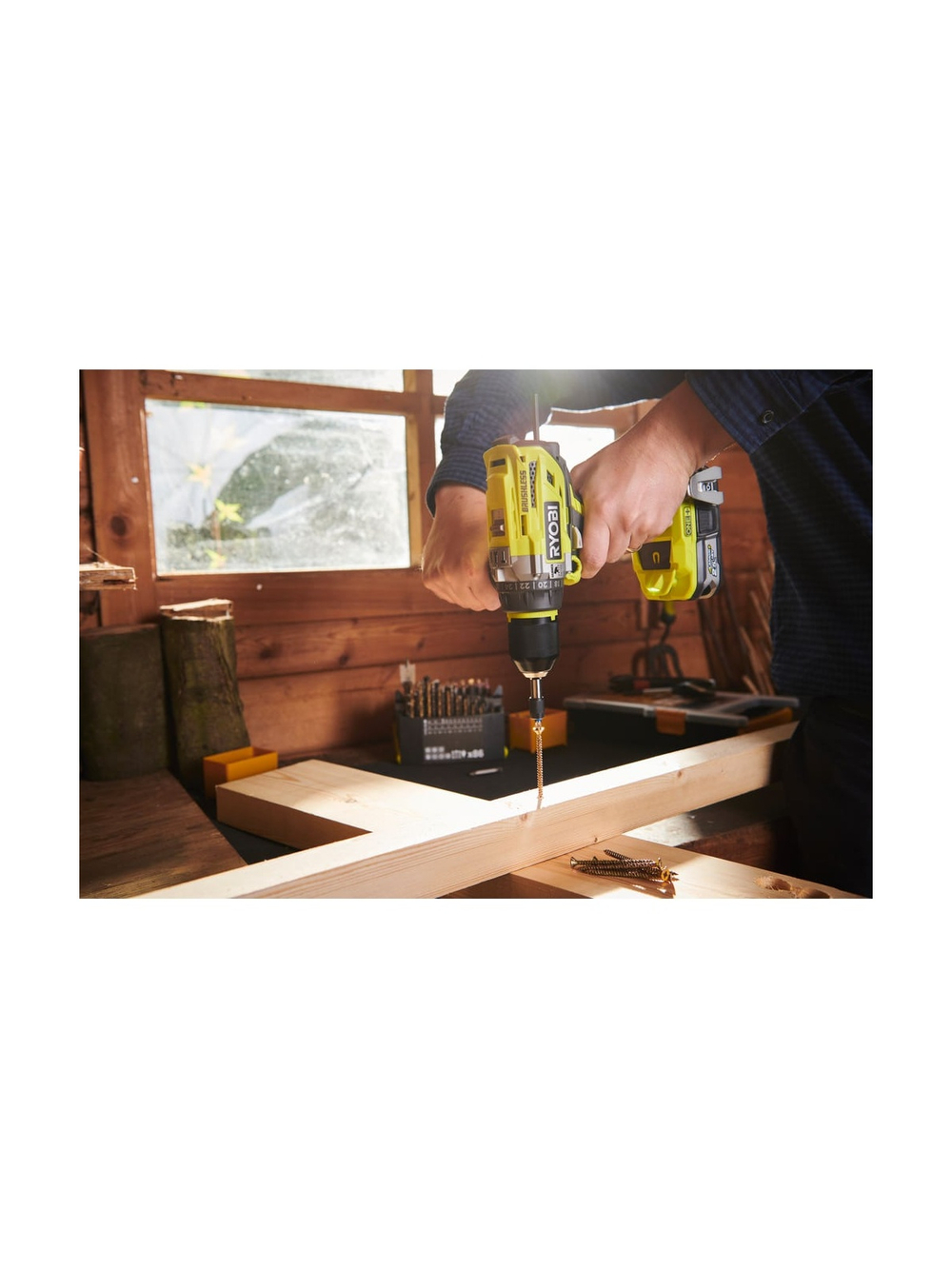 Бесщеточная ударная дрель-шуруповерт Ryobi ONE+ R18PD7-0 5133003941