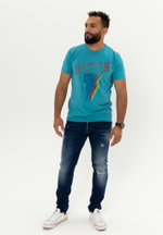 Футболка Bowery NYC "Rider" Pagoda Blue Vintage Pagoda Blue