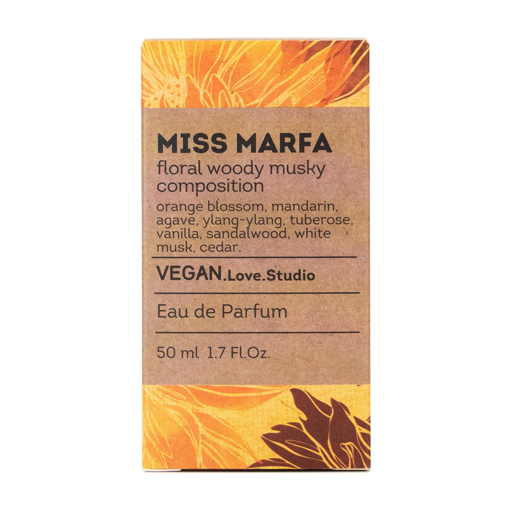 Вода парфюмерная Vegan Love Studio Miss Marfa (Веган Лав Студио Мисс Марфа) – 50ml for women