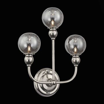 Бра 3*G9 SL552.101.03 никель/дымчатый Funhi ST Luce