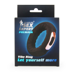 Черное эрекционное перезаряжаемое виброкольцо 4,8см Bior Toys Sex Expert SEM-55211