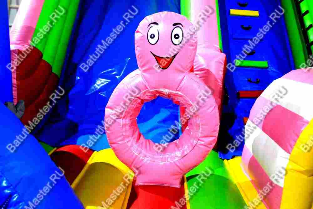 Батут-горка "Приключения рыбки" 7*5*6 м