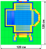 Конструктор Leco Дворцы GigaBloks 5"