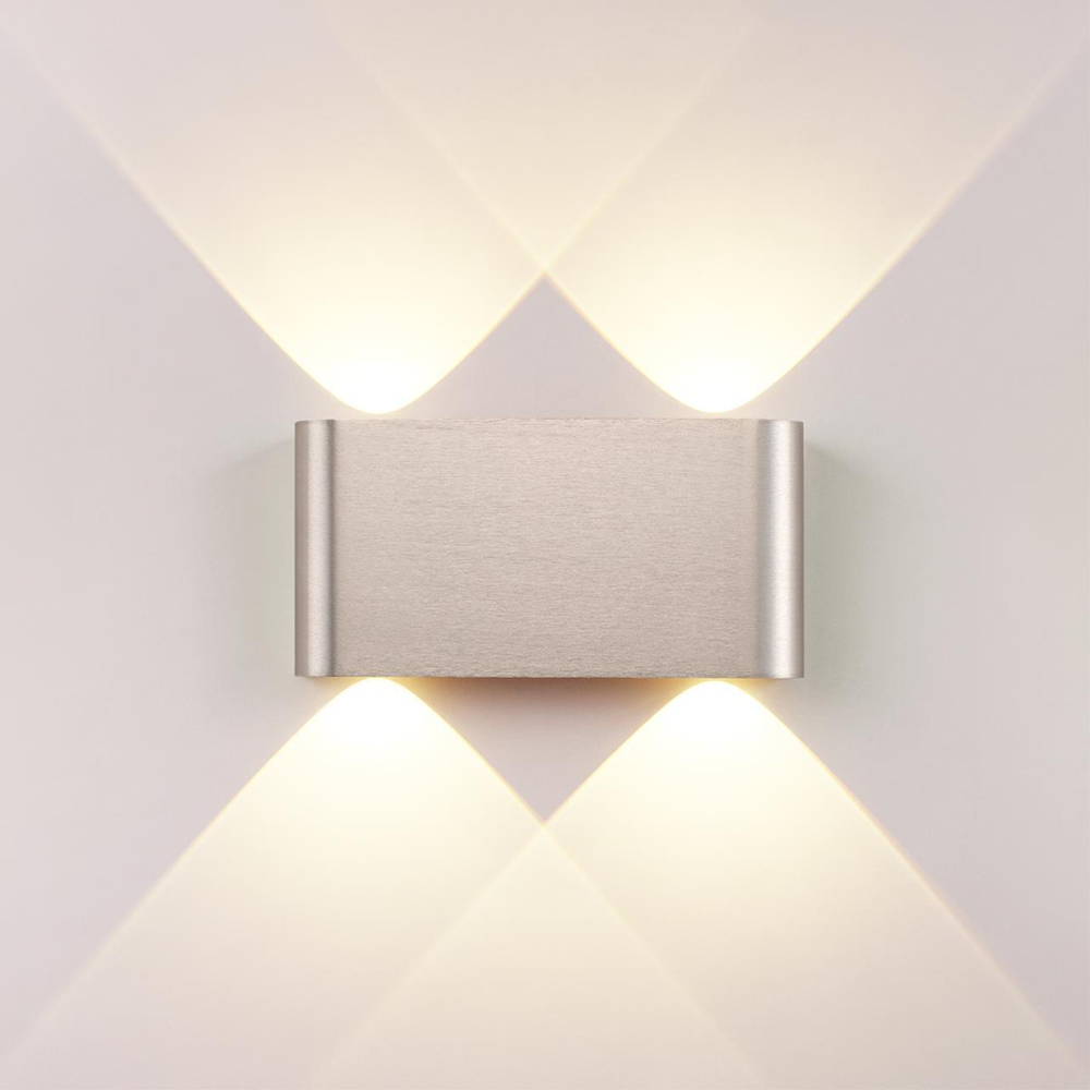 7106/4WL HIGHTECH ODL26 Настенный светильник матовый никель/металл IP20 LED 4W 3000K 220V MAGNUM