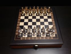 Шахматы подарочные "Илиада мини" венге антик (2811.BLK.5102.150) 9