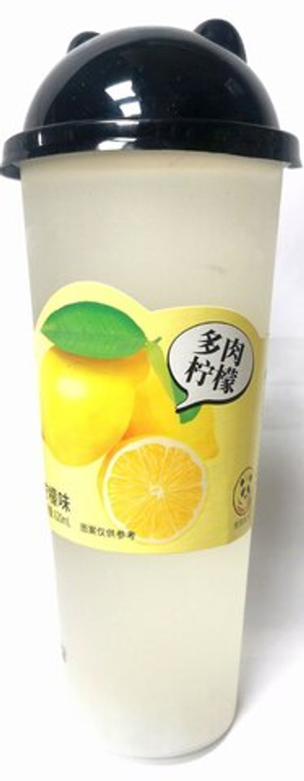 Напиток с кусочками фруктов Leqibin Лимон 620 мл кубик