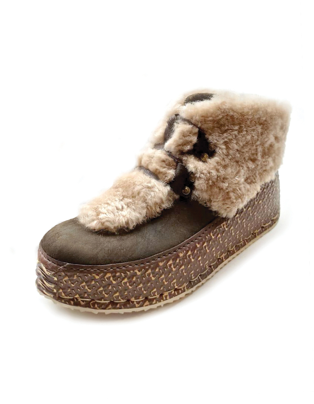 Ботильоны меховые зимние