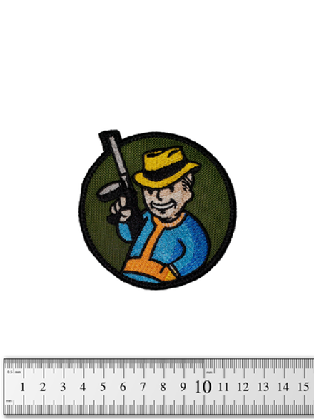 Шеврон Vault Boy автоматчик вышивка