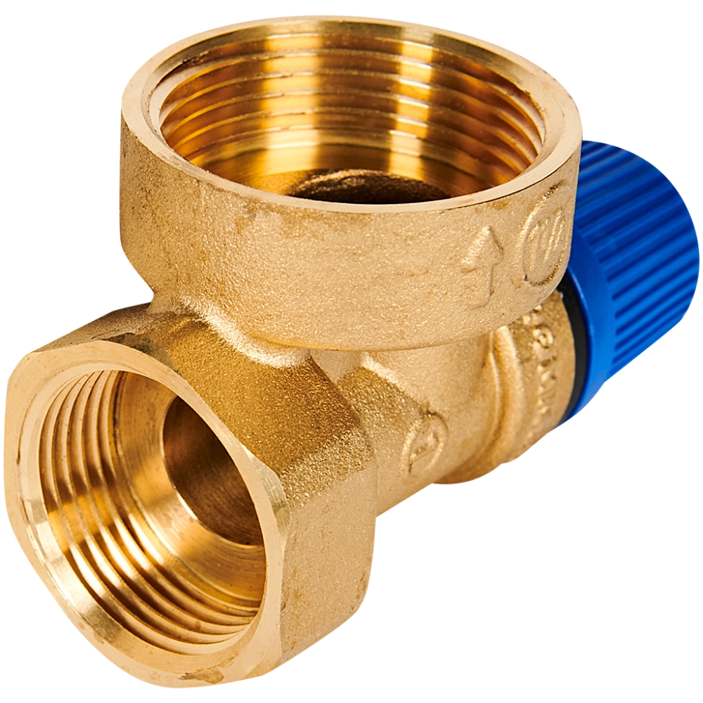 Клапан предохранительный ROMMER - 1", сброс 1 1/4" (ВР/ВР, Tmax 110°C, 10 бар)