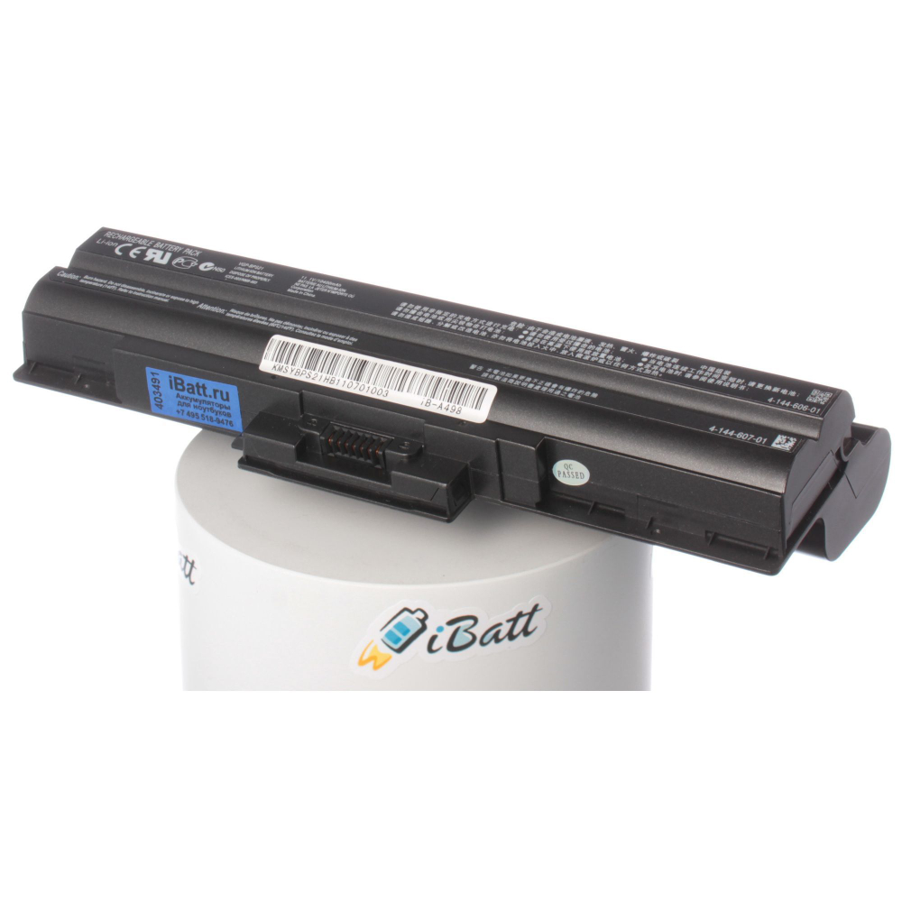 Аккумулятор iBatt 8800mAh, для VPC-S13S9R VGN-AW11ZR VGN-CS325J VGN-FW290 VGN-NS21ER VGN-NW240F VPC-F11M1R