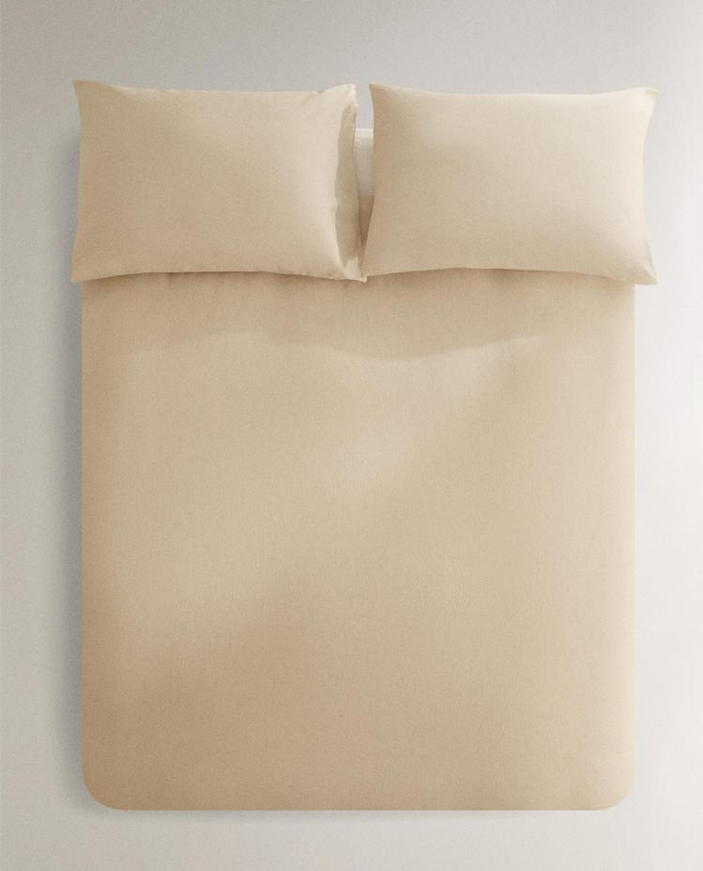 ZARA HOME ПОДОДЕЯЛЬНИК ИЗ РЕЛЬЕФНОЙ ТКАНИ, БЕЖЕВЫЙ