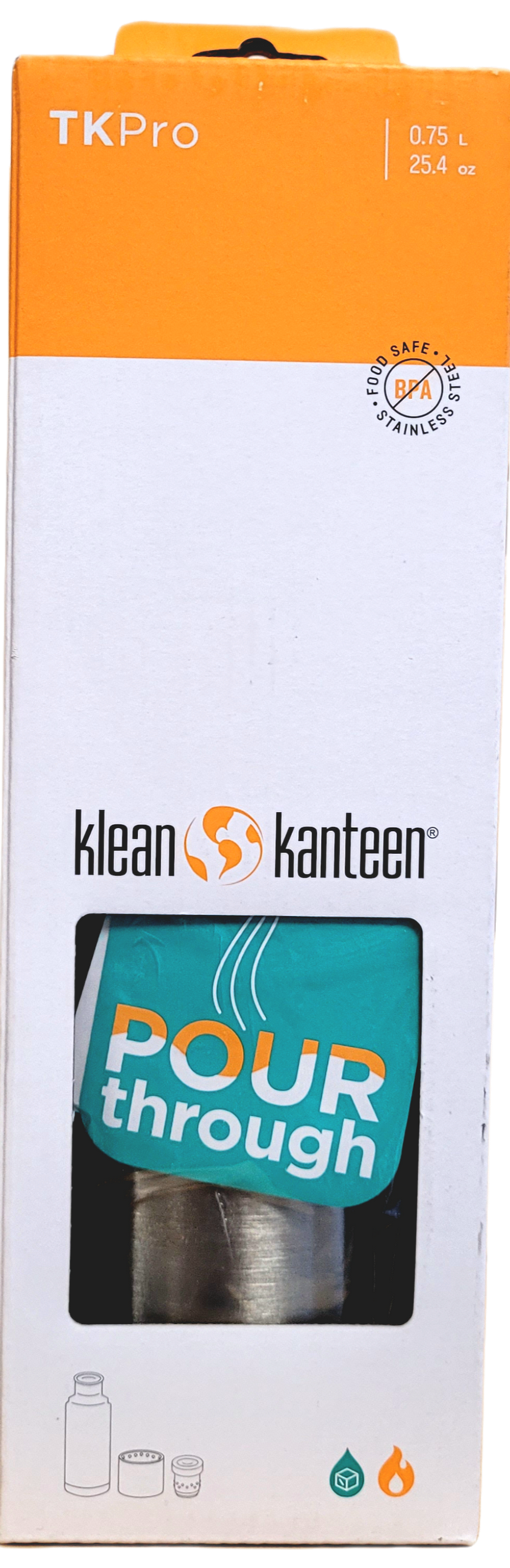 Термос Klean Kanteen Insulated TKPro 25oz (750 мл, в коробке) Brushed Stainless