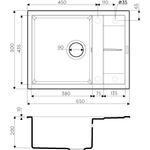 Кухонная мойка Omoikiri Sumi 65-GR
