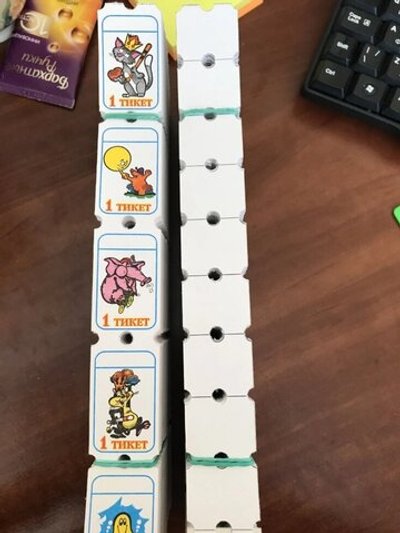 Тикеты Билеты для детских игровых автоматов (100 000 шт.)