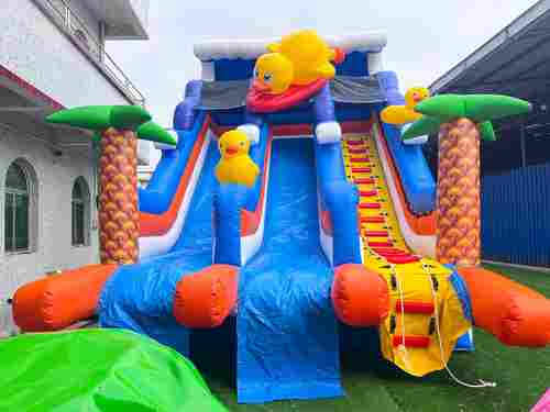 Надувная водная горка с бассейном «Весёлый прибой», 15*8*6,7 м