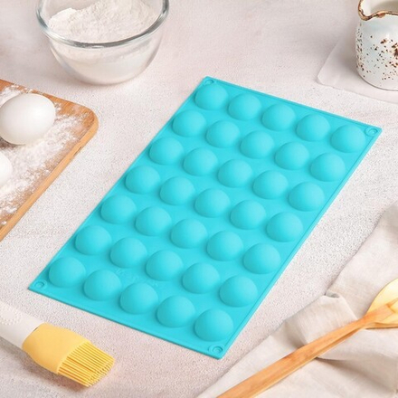 Силиконовая форма для выпечки «Полусферы»,(d=2,5)