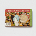 Belgium 2 Euro 2019: 50th Anniversarry of Death of Pieter Bruegel the Elder (1525 - 1569), Flemish Renaissance Painter