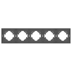 Рамка пластиковая FRM-TENDO-SFPL-5-GR (Arlight, Матовый графитовый) 054659