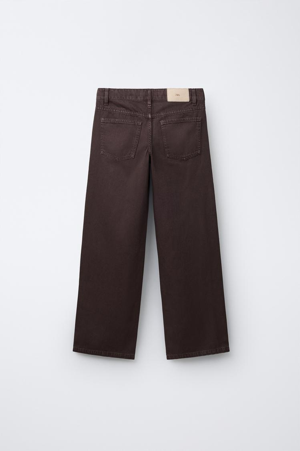 ZARA ДЖИНСЫ WIDE LEG, КОРИЧНЕВЫЙ