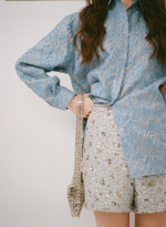 Ice blue long sleeved shirt