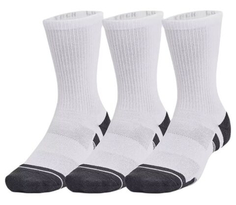 Теннисные носки Under Armour Performance Tech Crew Socks 3-Pack - white/jet gray