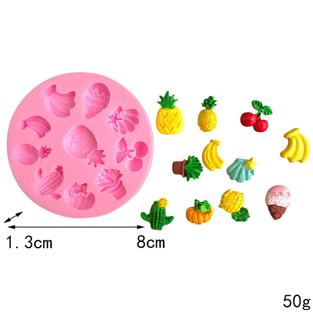 Молд силиконовый "Фруктовый микс"