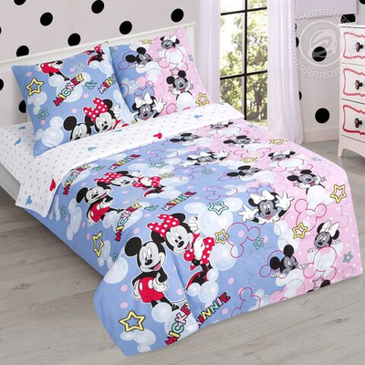 Детское постельное белье 1,5 спальное Мини вечеринка 112 АРТПОСТЕЛЬ