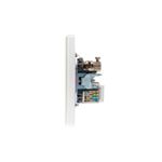 Розетка ROUND компьютерная RJ45 кат6 + TV с/у перламутр KRANZ