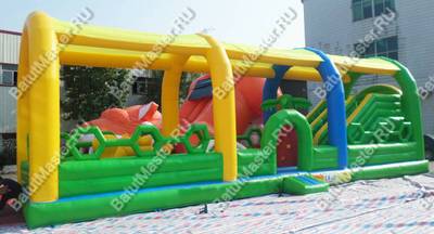 Надувной батут "Весёлая плантация" 12*5*6 м