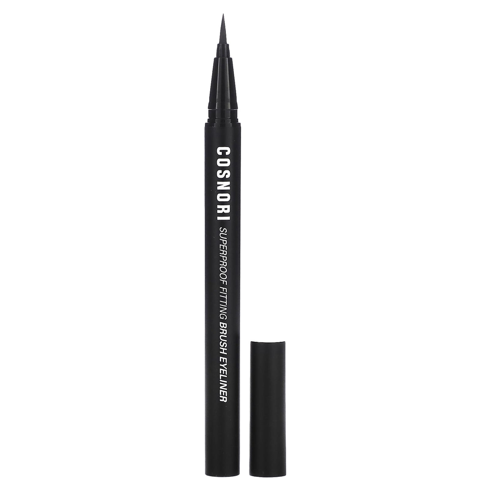 Cosnori, Superproof Fitting Brush Eyeliner, черная, 0,6 г (0,02 жидк. унц.)