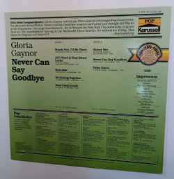 Gloria Gaynor Never Can Say Goodbye (Germany 1975)